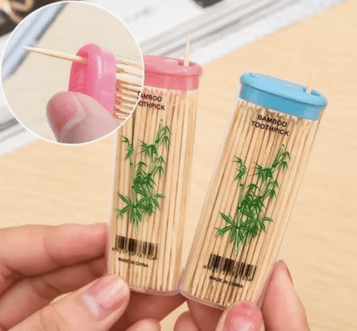 Nature Bamboo Toothpick - Double side (pack of 6) - Image 3